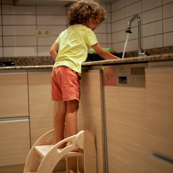 Køkken skammel til småbørn, badeværelse skammel til børn for engroshandel hos kidodido