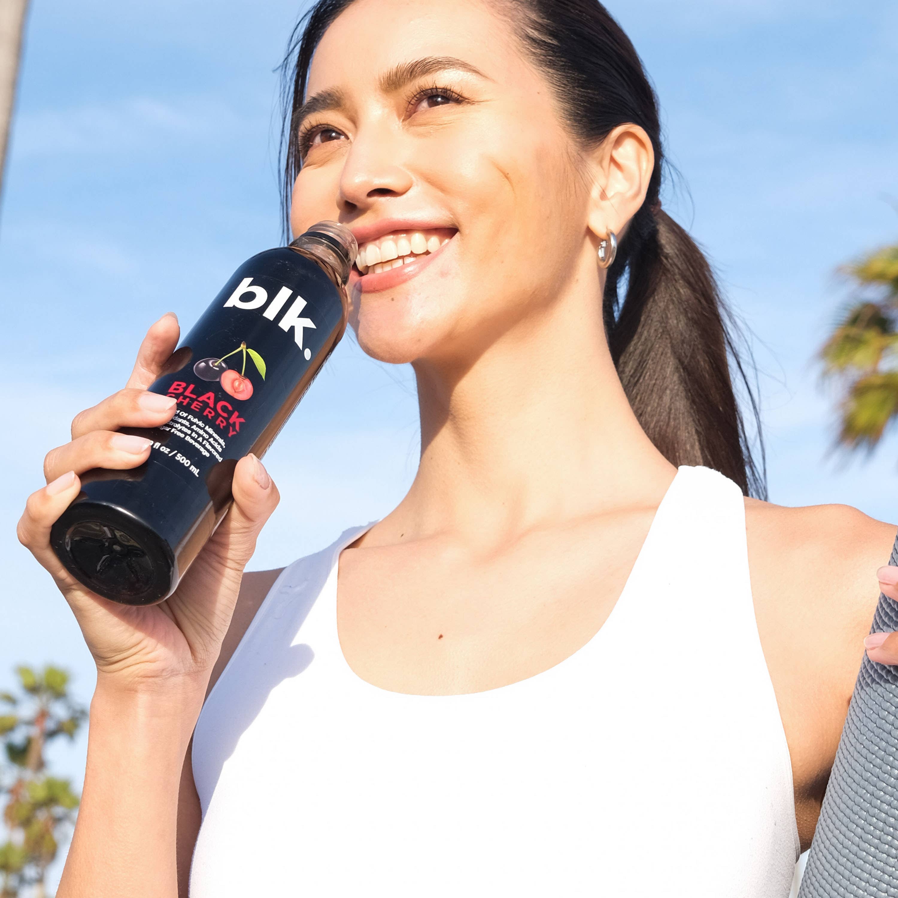 blk. water - Wholesale Flavored/Infused Water (Non-Carbonated) - blk. Water Black Cherry, 500mL 12 Pack, Bottles5