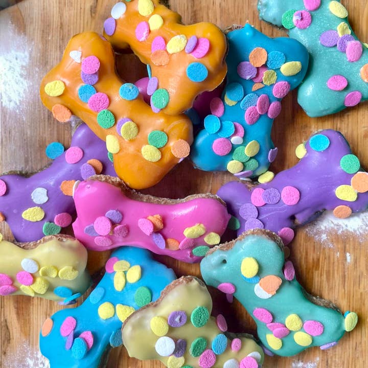 Mini Fun-Fetti dog treats for wholesale by YumYum4DOGS