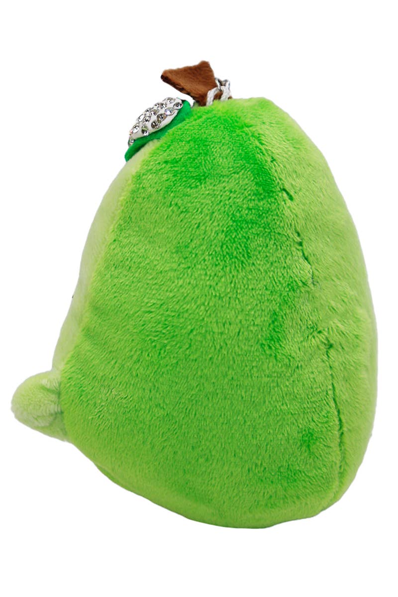 Cap Zone – wholesale Nyckelringar - Dam – Avokado animerad fuzzy plysch docka Bling nyckelring2