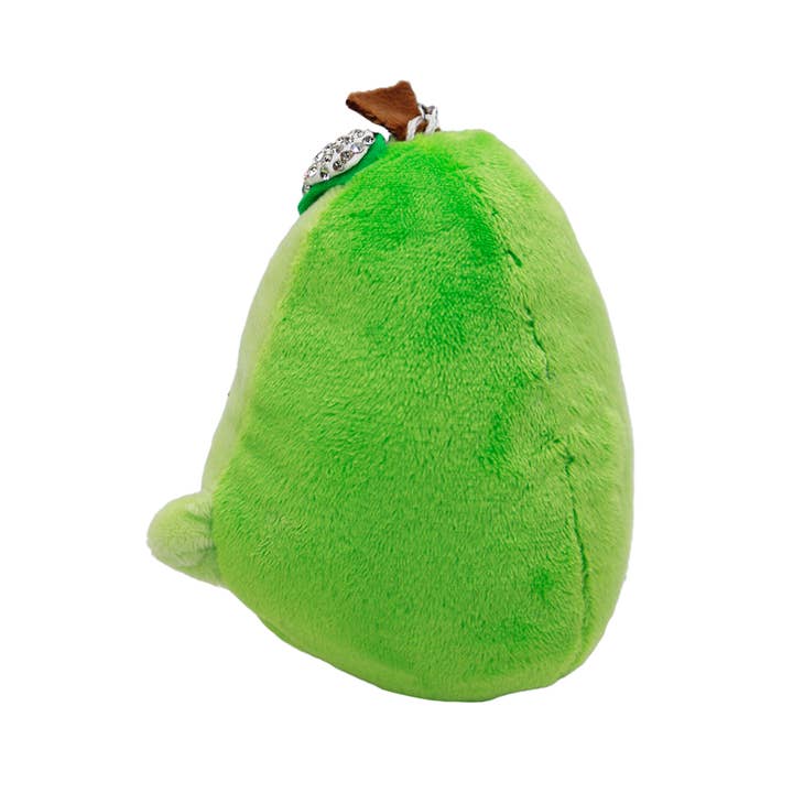 Cap Zone – wholesale Nyckelringar - Dam – Avokado animerad fuzzy plysch docka Bling nyckelring2