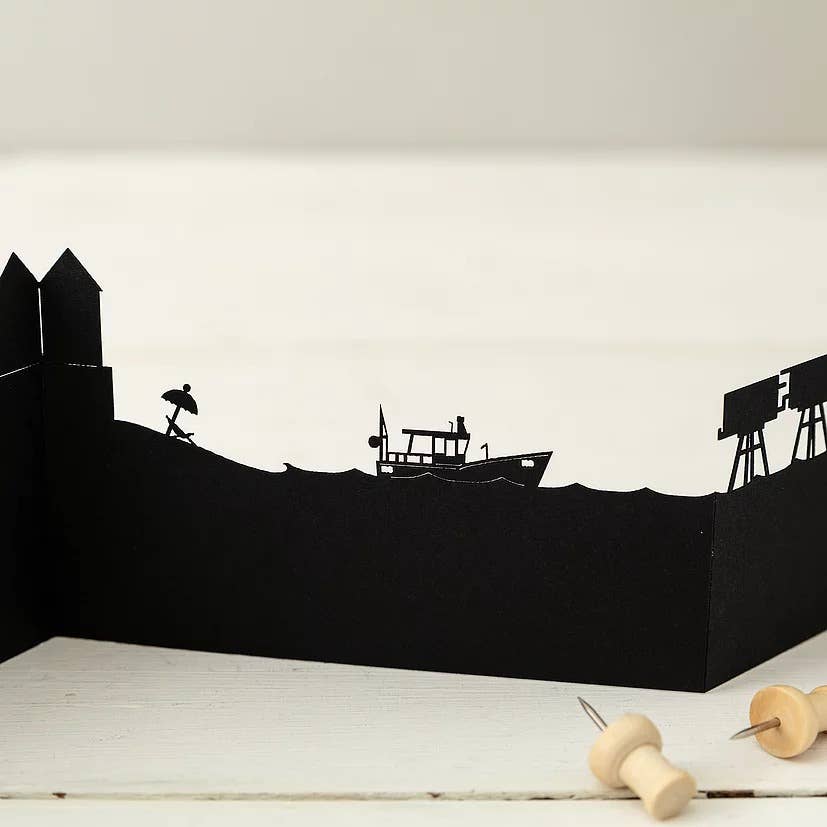 Snapdragon Designs – Cartão de saudação diária por atacado – Cartões de Papercut 3D Whitstable4