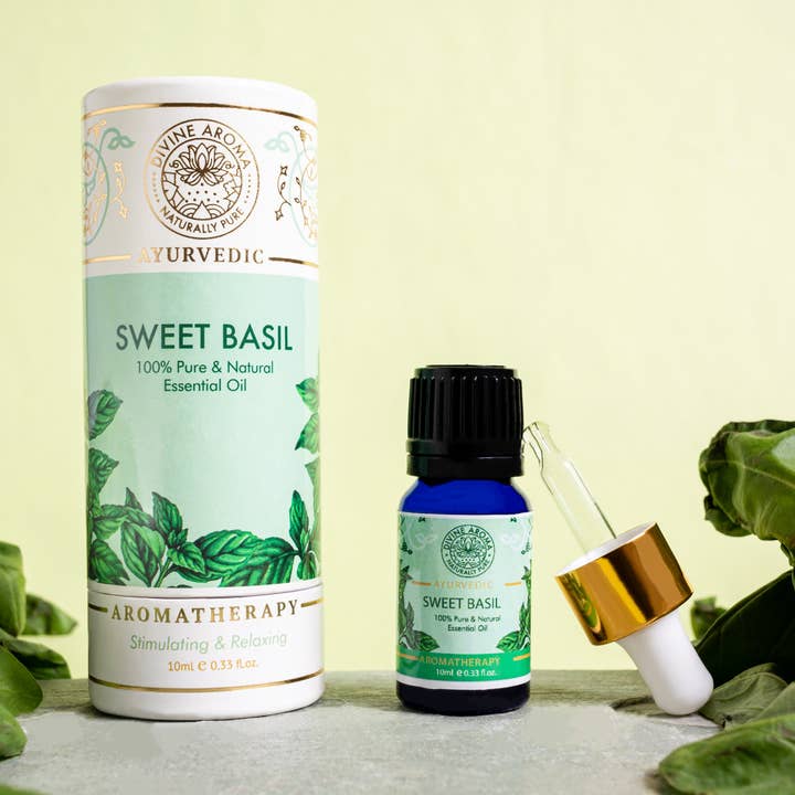 Basil (Sweet) | Essential Oil l 10ml l 100% pure & Natural for wholesale by Divine Aroma