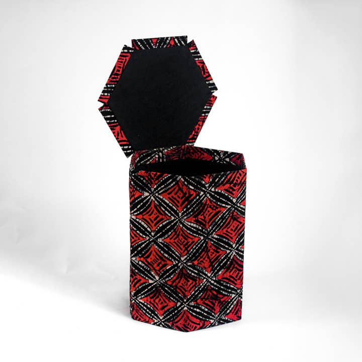 Handmade Storage- African Hand Made with Unique Adire Fabric for wholesale by MBHOMENLIFESTYLE