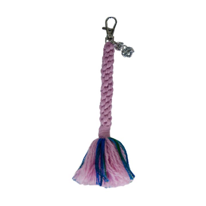 Lanart Alpaca - Wholesale Keychain - Women's - Macramé Tassel Macrame Alpaca Keychain - Artisan Hand-Felted Alpaca Charm