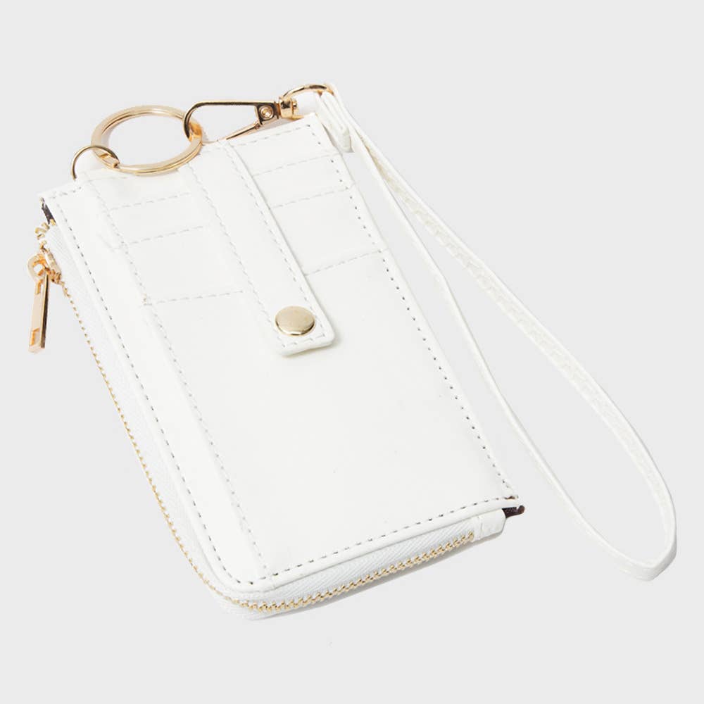 Sensibling Corp. - Wholesale Wristlet - Faux Leather Basket Weave Flat Card Holder Wallet Wristlet35