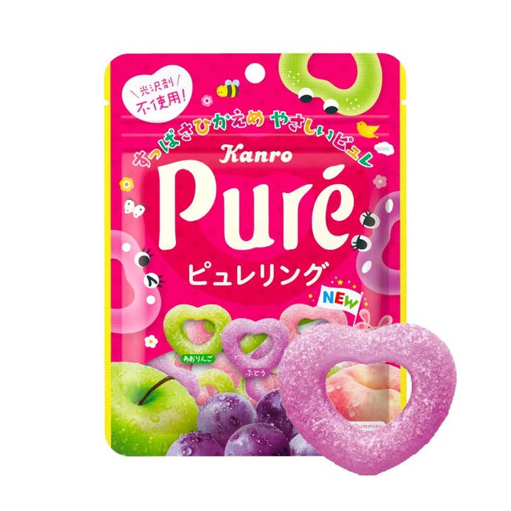 KANRO Pure Ring Gummy - JAPAN (6 COUNT) for wholesale by Flavor Distribution