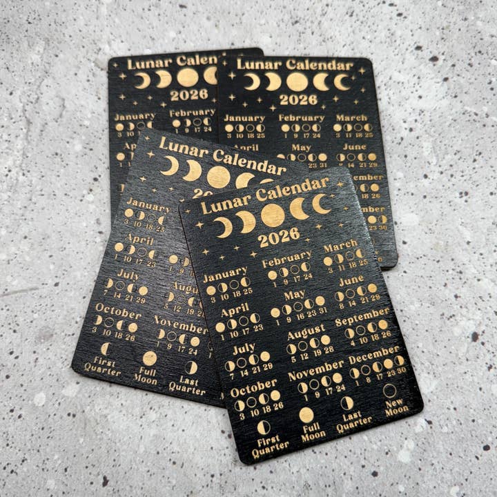2026 Mini Full Moon Calendar for wholesale by Blaze Design Co.