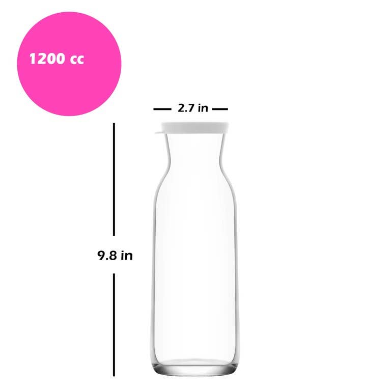 Hakan - Venta al por mayor Jarros - Jarra de vidrio con tapa Lav Fonte, 40 onzas2