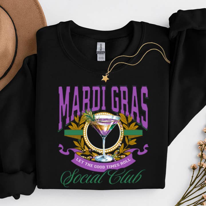 Maglietta o Felpa Grafica di Mardi Gras per la vendita all'ingrosso da parte di Sam & Seb Co.