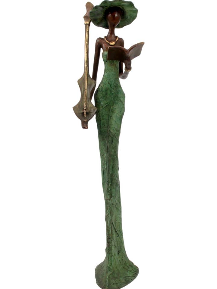 Bronze Issouf 55 cm green No. 5 for wholesale by Lafi Bala