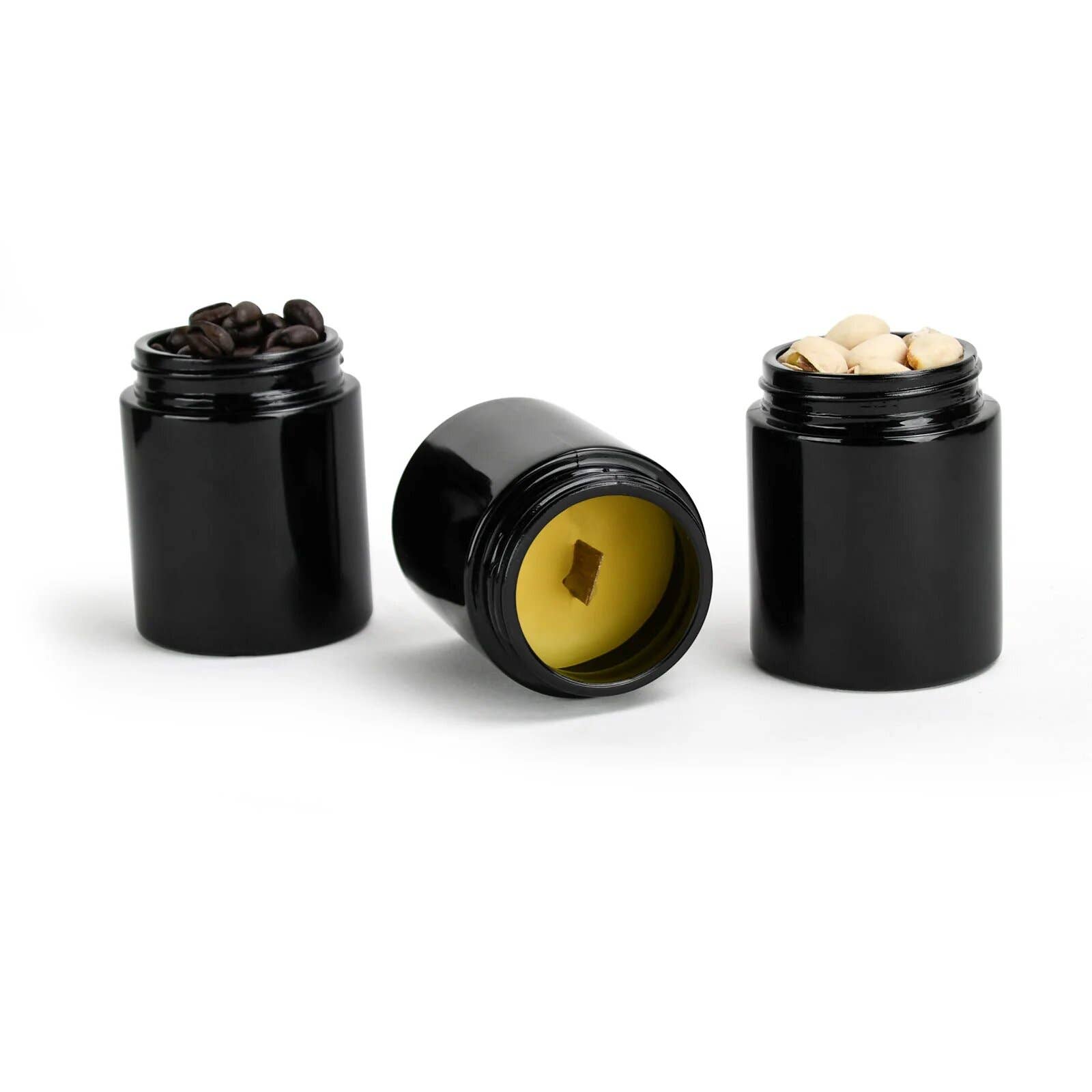 Human Objects® - Wholesale Jar - 4oz Child Resistant Cap Black Jars - 7 Grams8