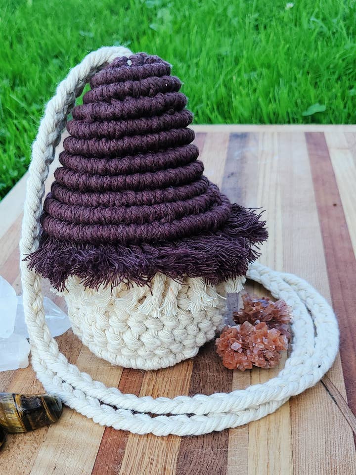 Monedero seta macramé para venta al por mayor de TwistedMoth Made