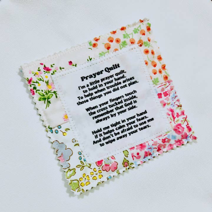 Quilted Pocket Prayer Quilt for wholesale by The She Shed Co