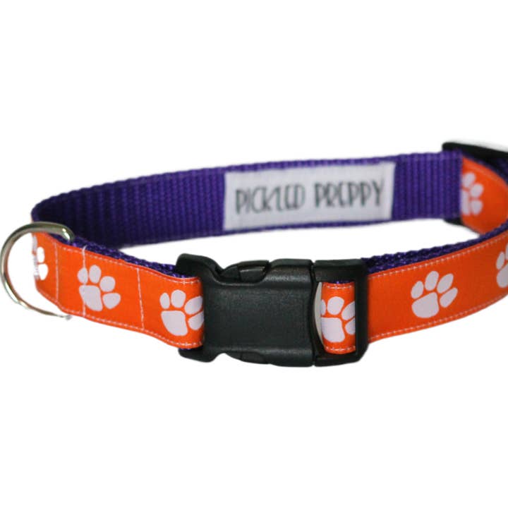 Clemson Tigers Justerbar Nylon Hundehalsbånd for engroshandel hos Pickled Preppy