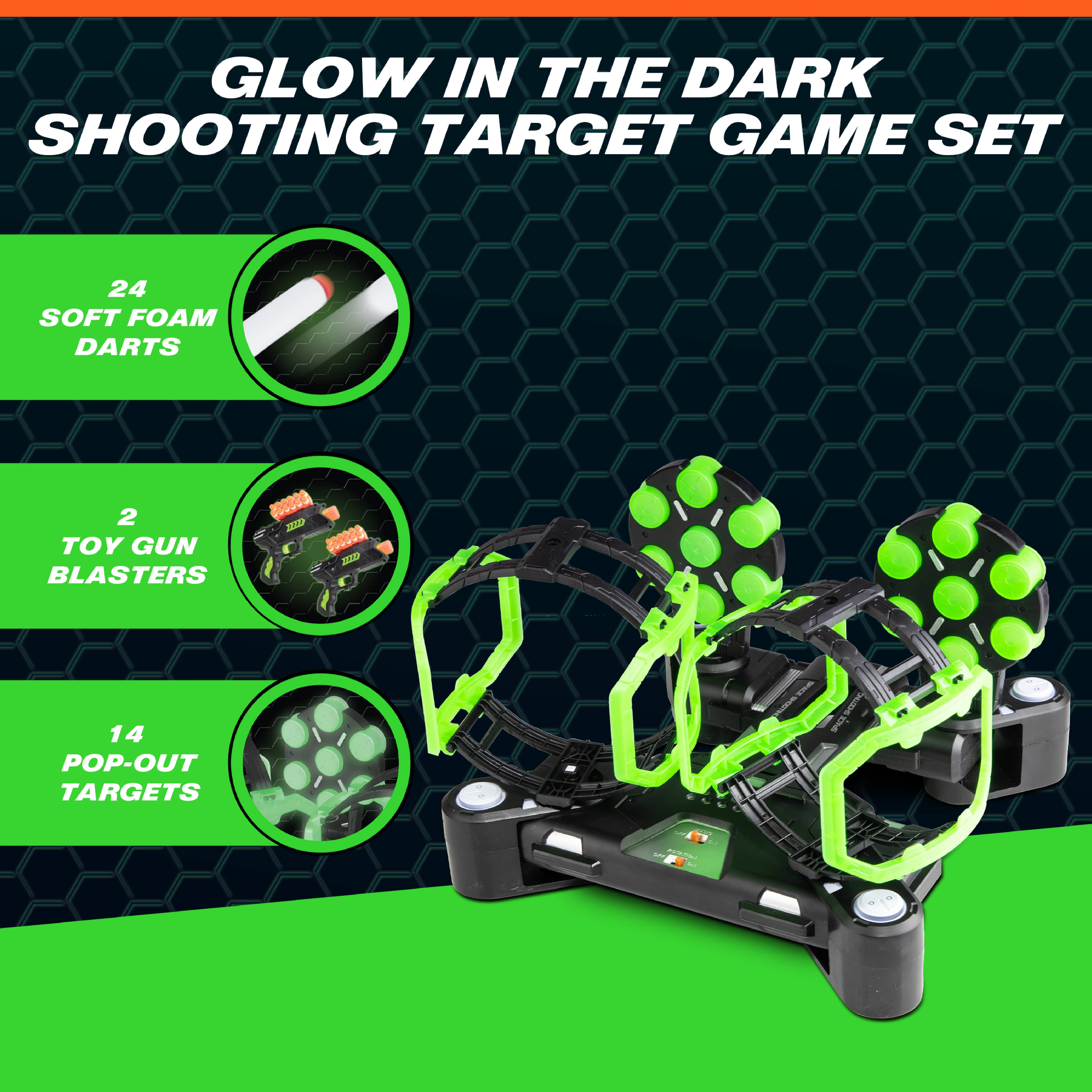 USA Toyz - Wholesale Toy Set - Kids - AstroShot Gyro GX Glow Shooting Game3