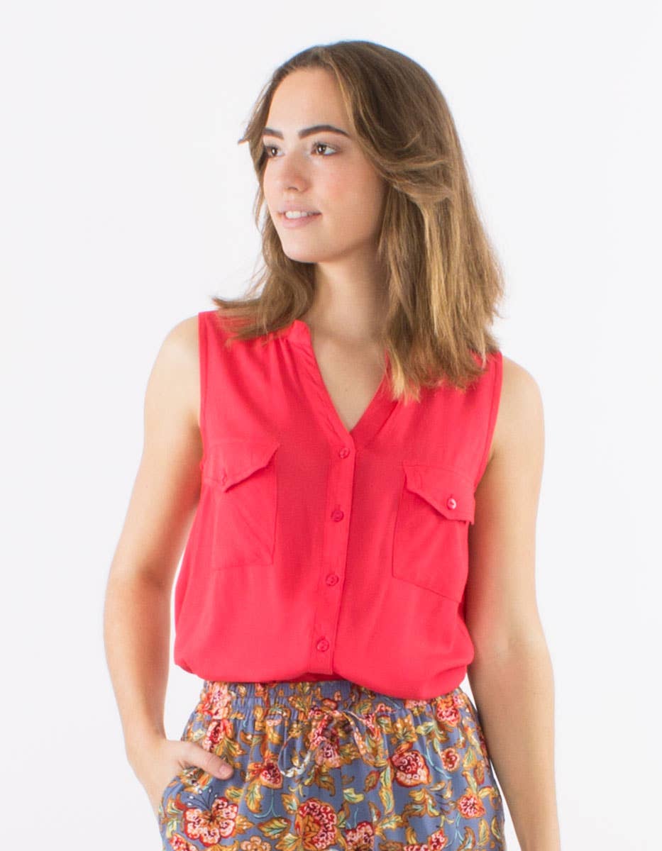 Coline - Wholesale Button Down Shirt - Women's - Blouse — woman-CH173176