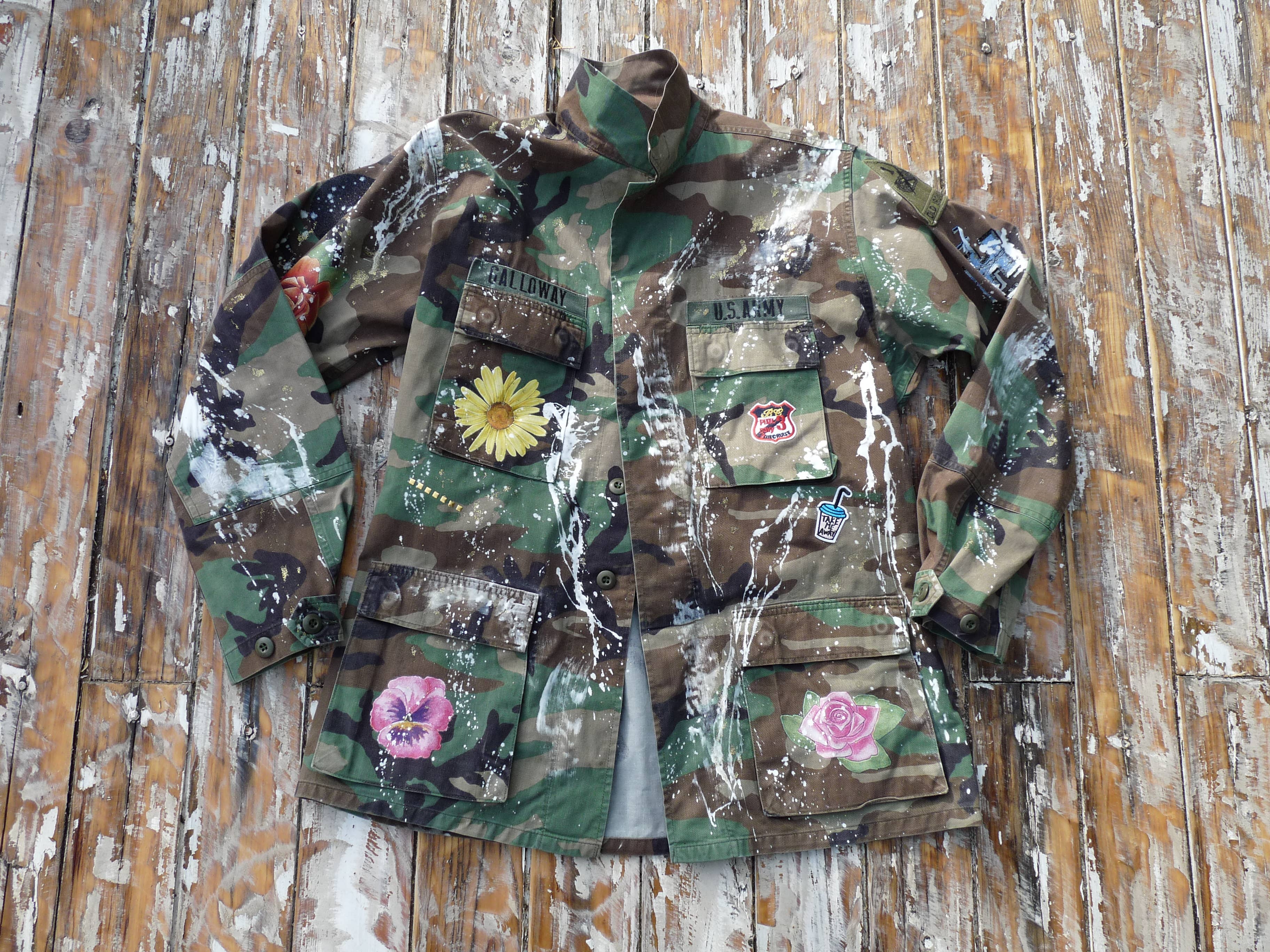 apiedinudinelparco - Wholesale Jacket - Women's - WOODLAND MILITARY JACKET CUSTOM LUXURY UP-CYCLED UNIQUE GLAM21
