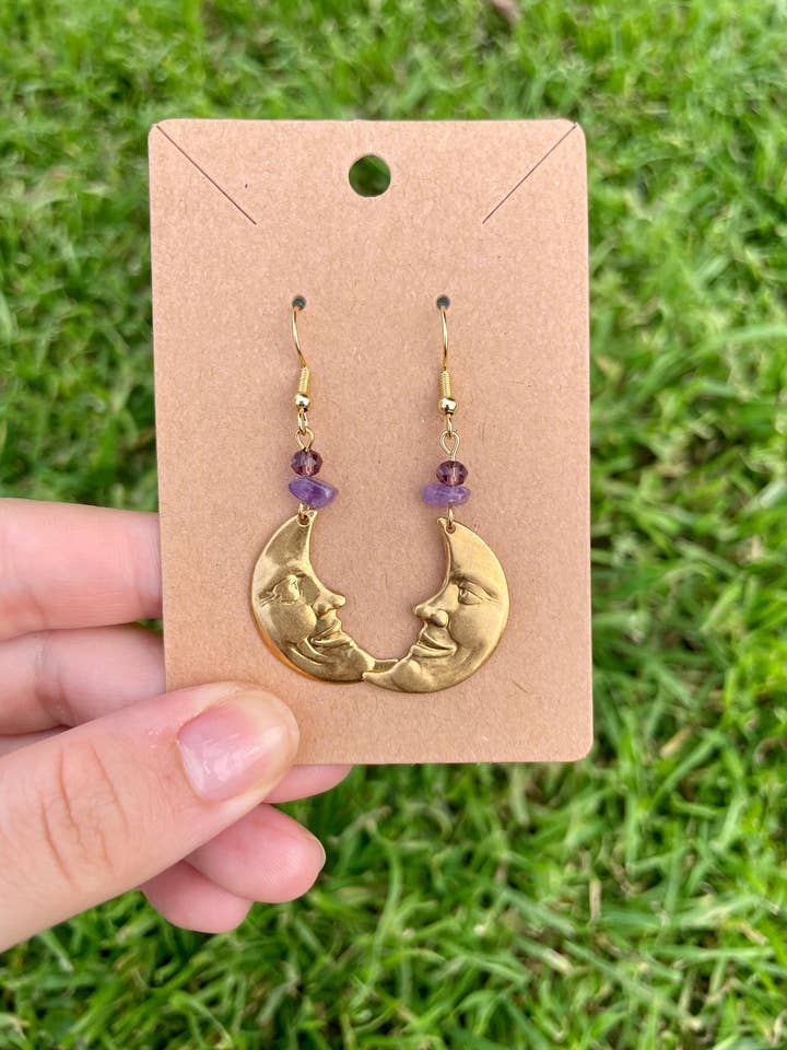 Sisters of the Moon krystal øreringe sæt for engroshandel hos Bohindie Silver