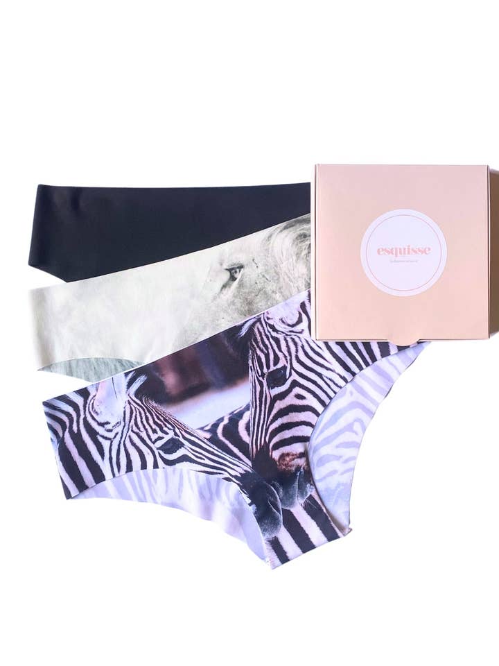 Sæt med 3 Trusser Vild Jord for engroshandel hos Esquisse Lingerie