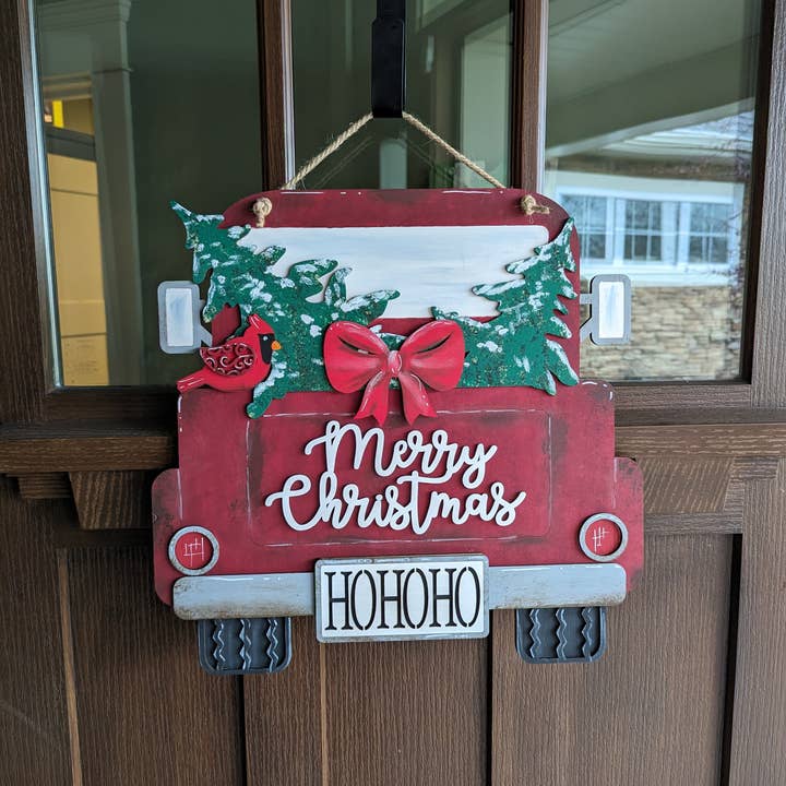 Christmas Truck Sign for wholesale by Black River Arts