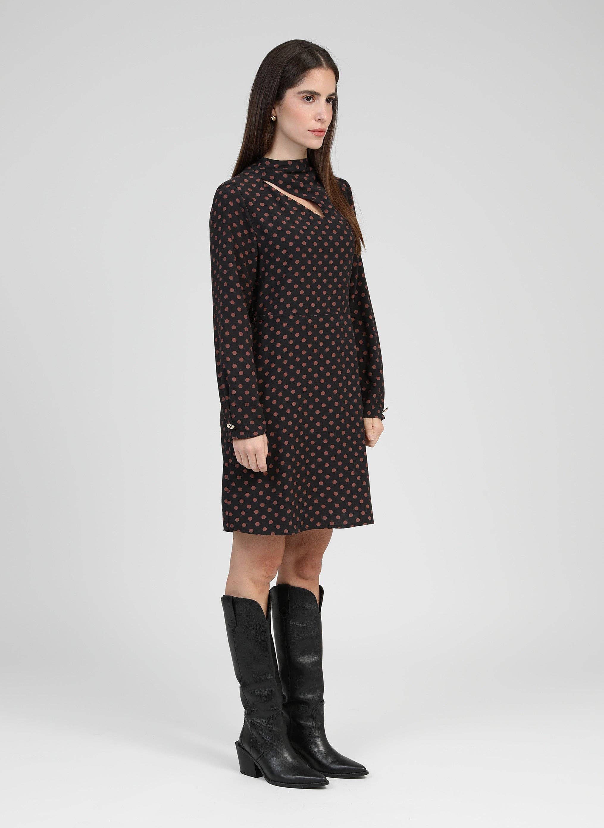 An'ge - Wholesale Dress - Women's - MALUKA SHORT DRESS palinto brown2