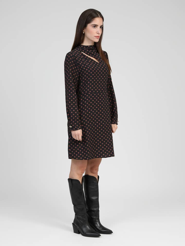 An'ge - Wholesale Dress - Women's - MALUKA SHORT DRESS palinto brown2