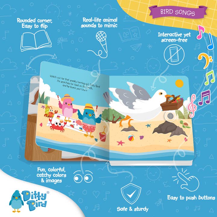 Ditty Bird Australia - Wholesale Book - Kids - Ditty Bird Baby Sound Book: Bird Songs