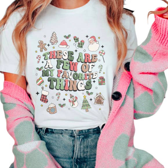 Queste sono alcune delle mie cose preferite, maglietta natalizia per la vendita all'ingrosso da parte di Perfectly Diverse Trendz, LLC