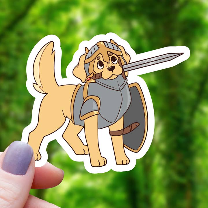 Golden Paladin RPG Class Sticker - 3" for wholesale by Mimic Gaming Co