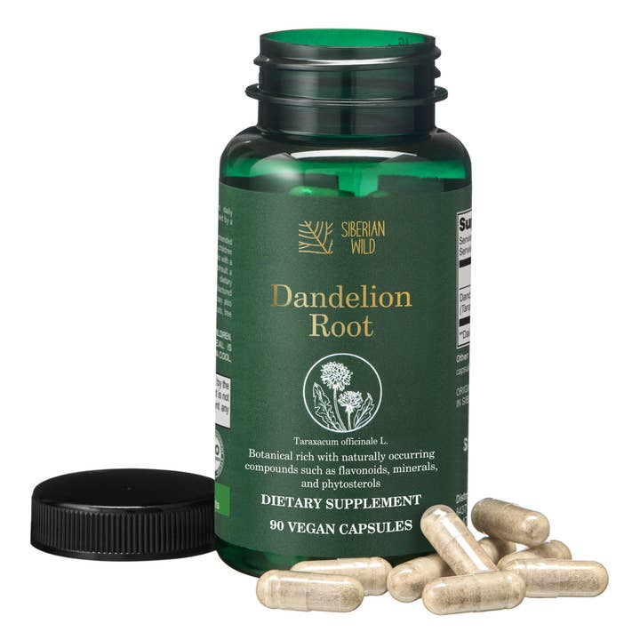 SiberianGreen - Wholesale Oral Supplement/Vitamin - Siberian Wild Dandelion Root Capsules – 1500mg Vegan Liver Support5