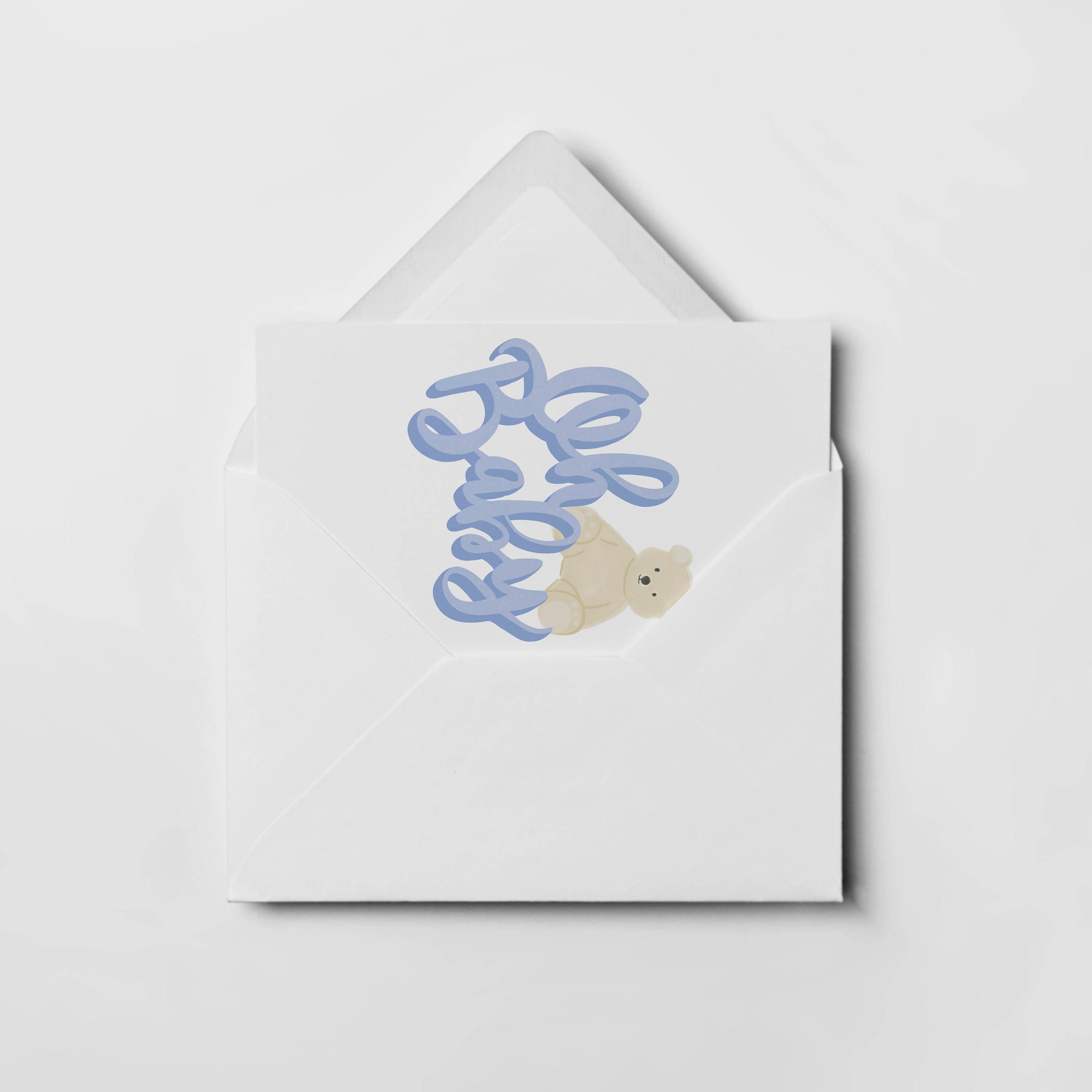 Abate Graphics - Wholesale Baby Card - Oh Baby Newborn Baby Card, A2 Greeting Card1