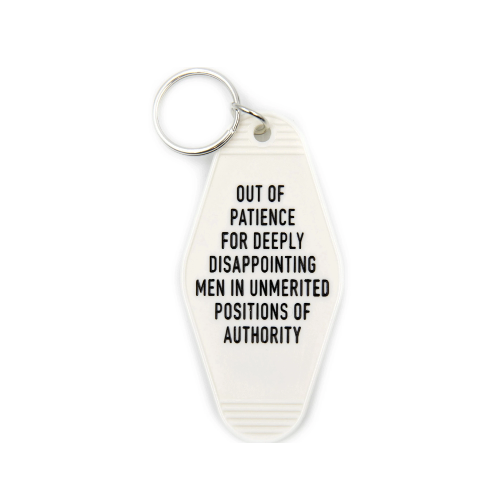 GetBullish - Wholesale Keychain - Women's - Out of Patience for Disappointing Men Feminist Keychain1