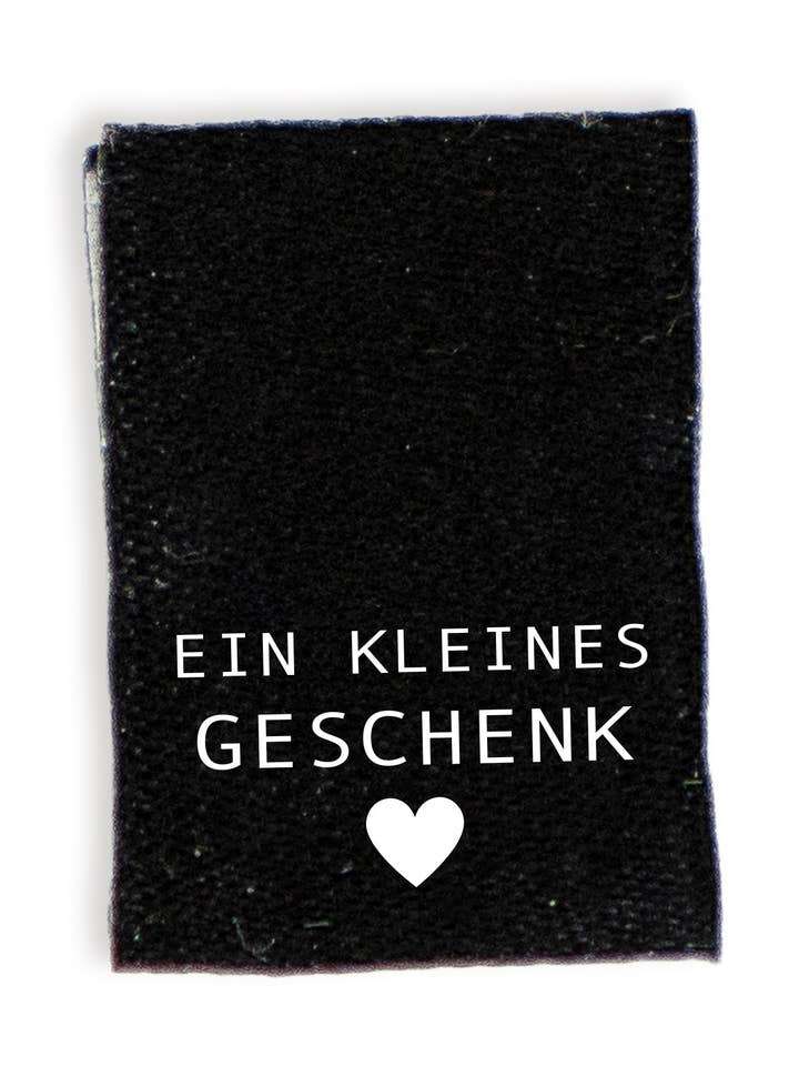 Klaplabel - een klein cadeau *zwart* voor wholesale door Paul und Clara