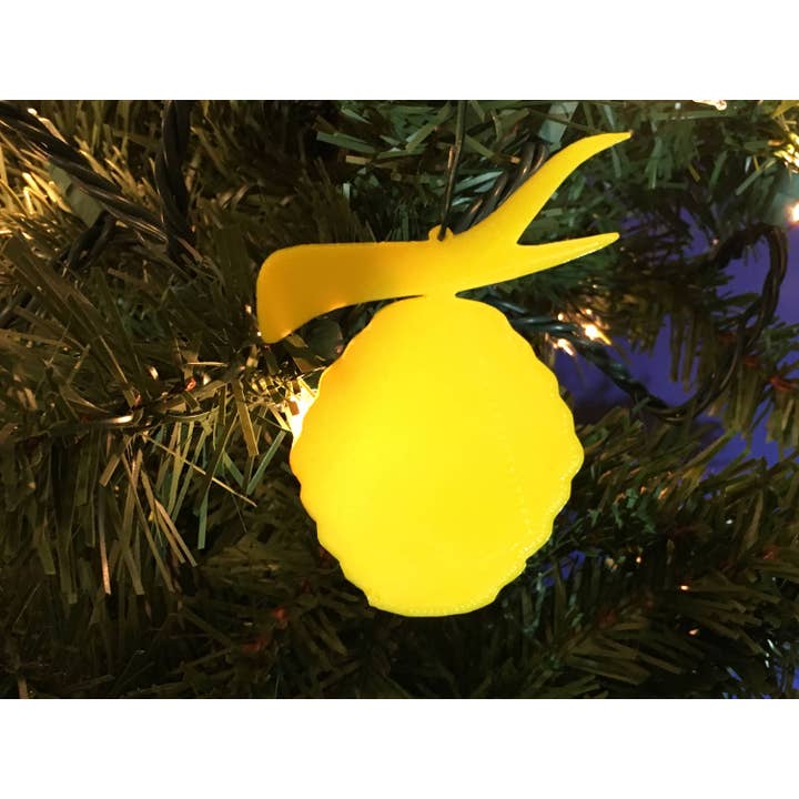 Décoration d'arbre en forme de ruche - acrylique (jaune) pour la vente par Economy Ornament