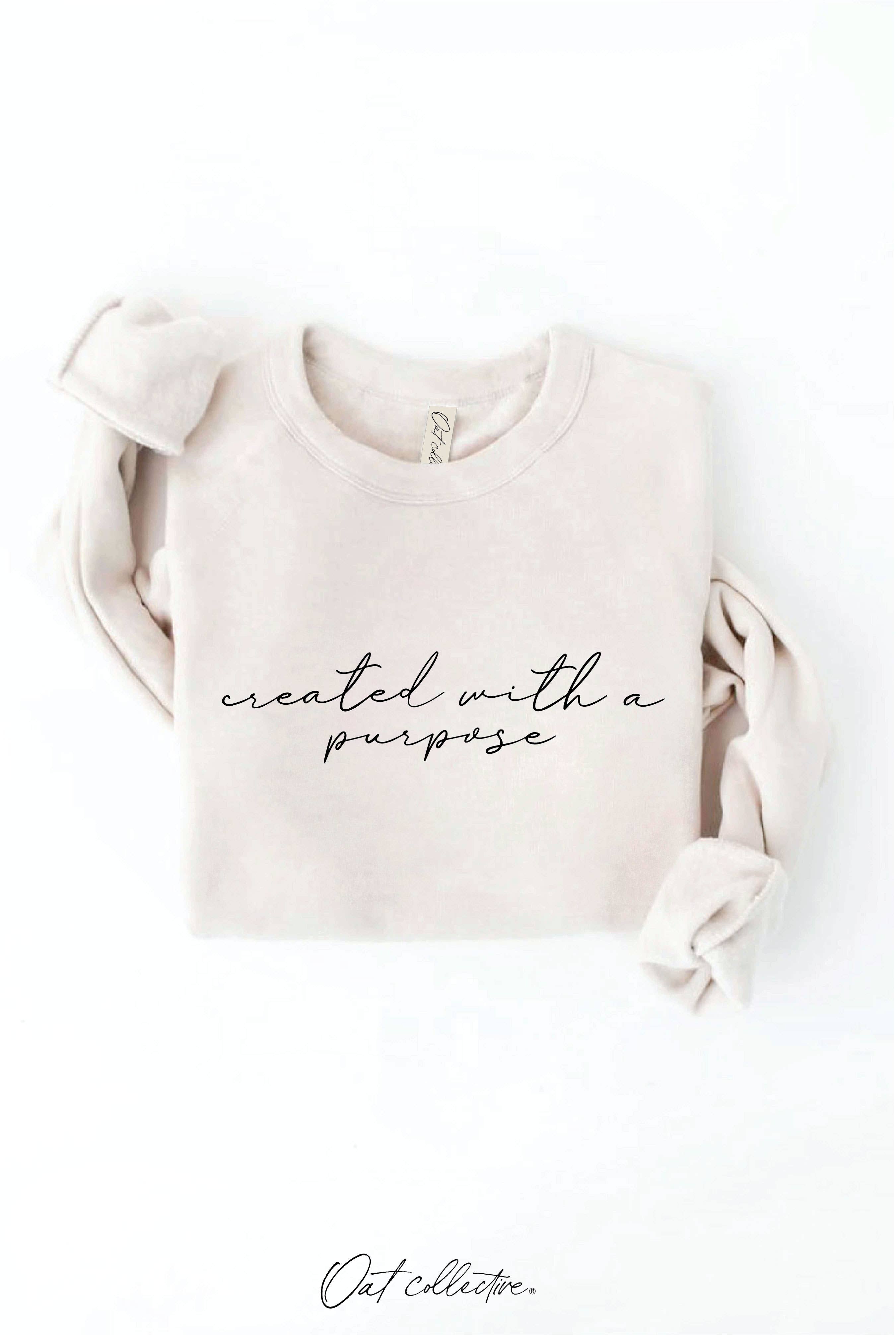 OAT COLLECTIVE - Wholesale Graphic Sweatshirt - Women's - CREATED WITH A PURPOSE Graphic Sweatshirt0
