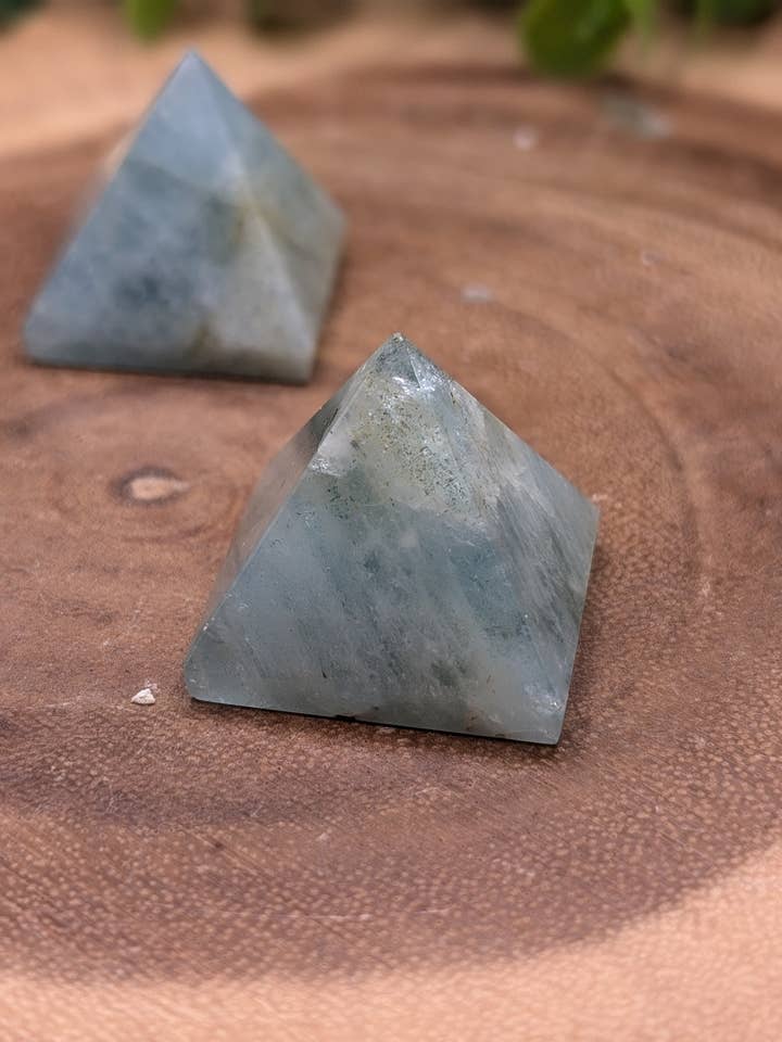 Aquamarine Pyramid for wholesale by Moonbeam Healing