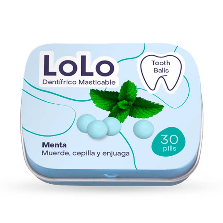 Bolas dentárias sabor a menta por atacado de LoLo Bio