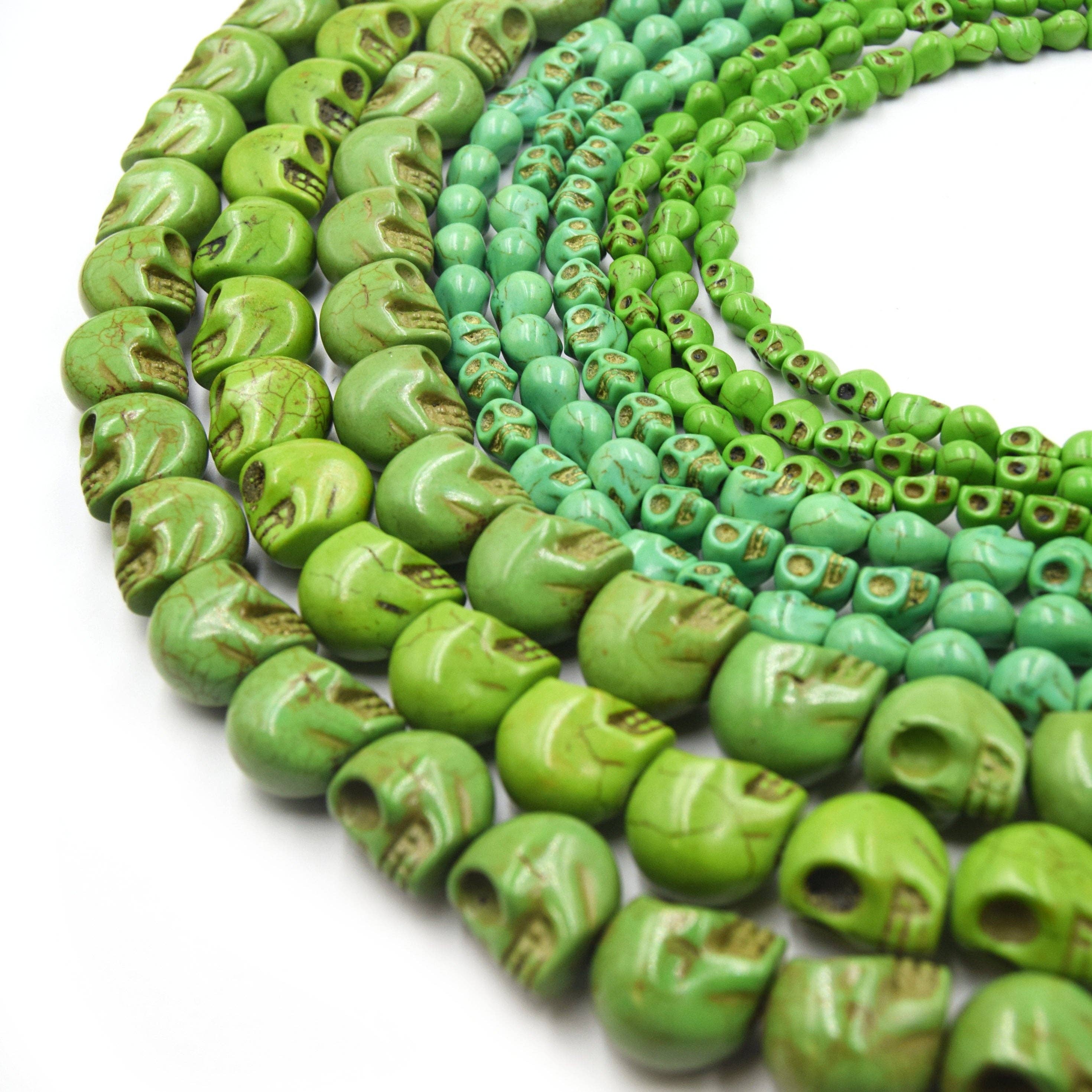 Only Beads - Wholesale Beads - Howlite Skull Beads | 6mm, 8mm, 10mm | Multicolors6