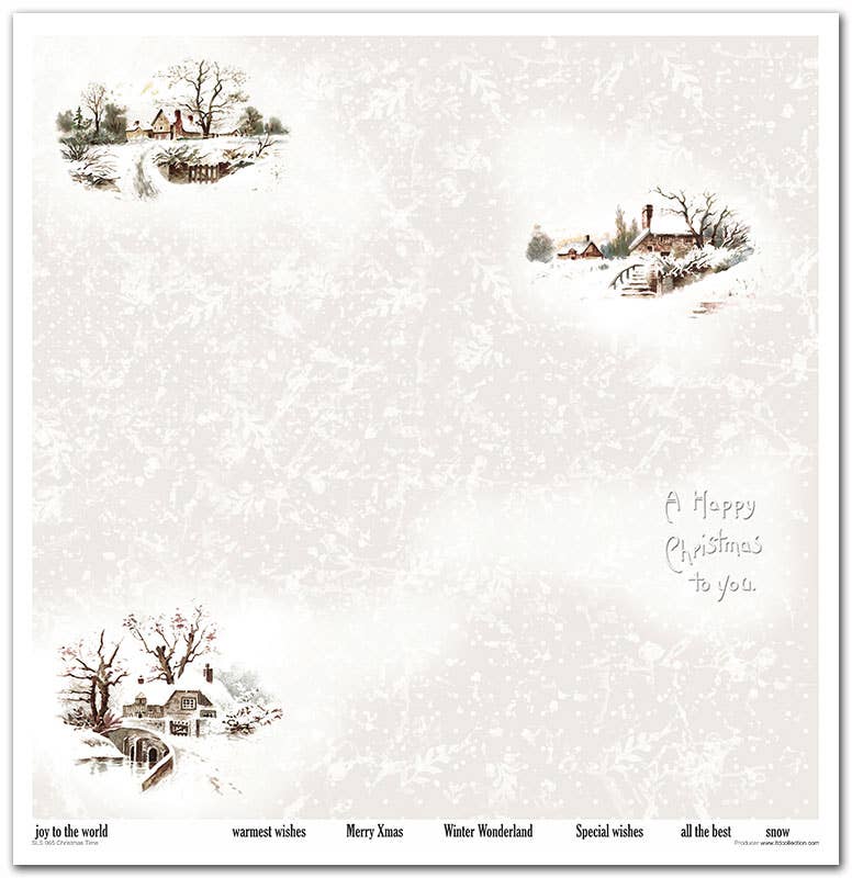 ITD Collection - Vendita all'ingrosso Scrapbooking - Set carta scrapbooking SLS-065 11 pezzi 310x320 mm - 200 g/m²2