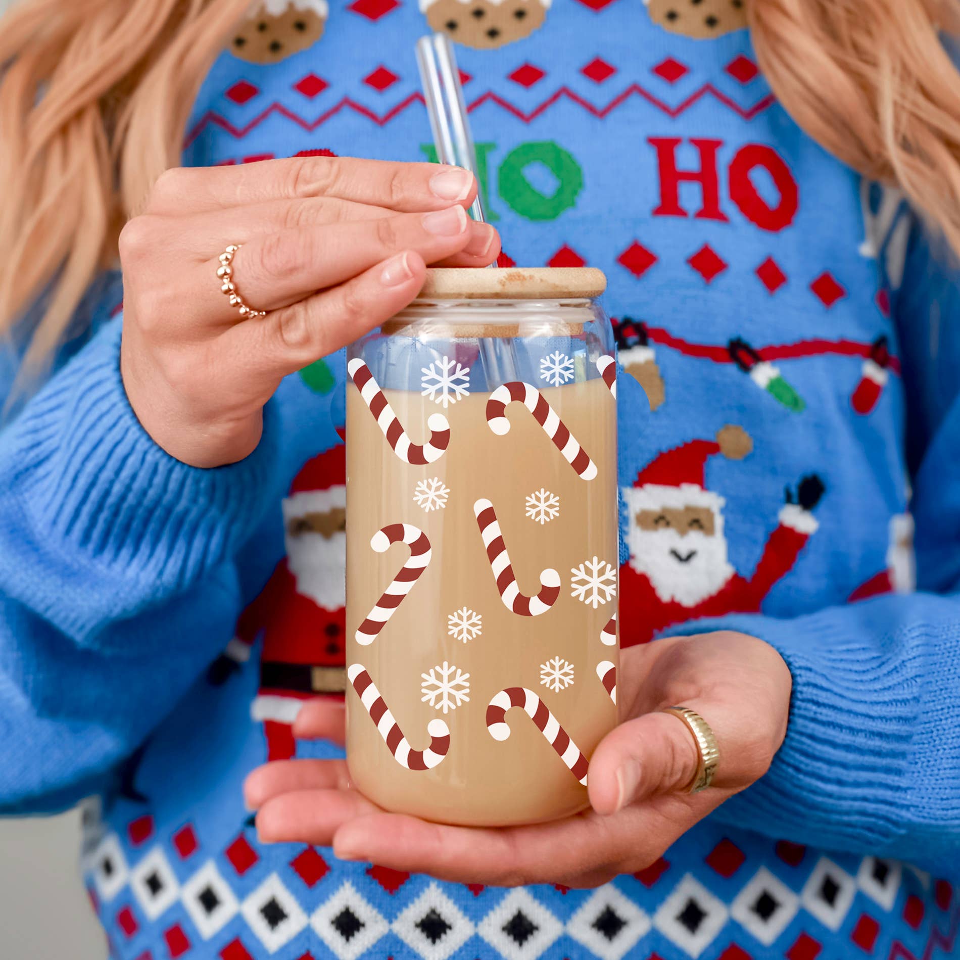 Gia Roma – wholesale Coffee mug – Sparkly Sequin Christmas Bow Decor Gift, Colorful Glass Cups40