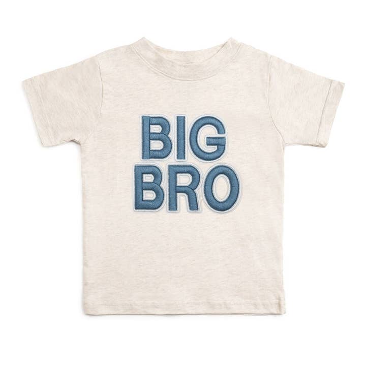 Big Bro Embroidered Patch Short Sleeve T-Shirt - Family Fun for wholesale by Sweet Wink