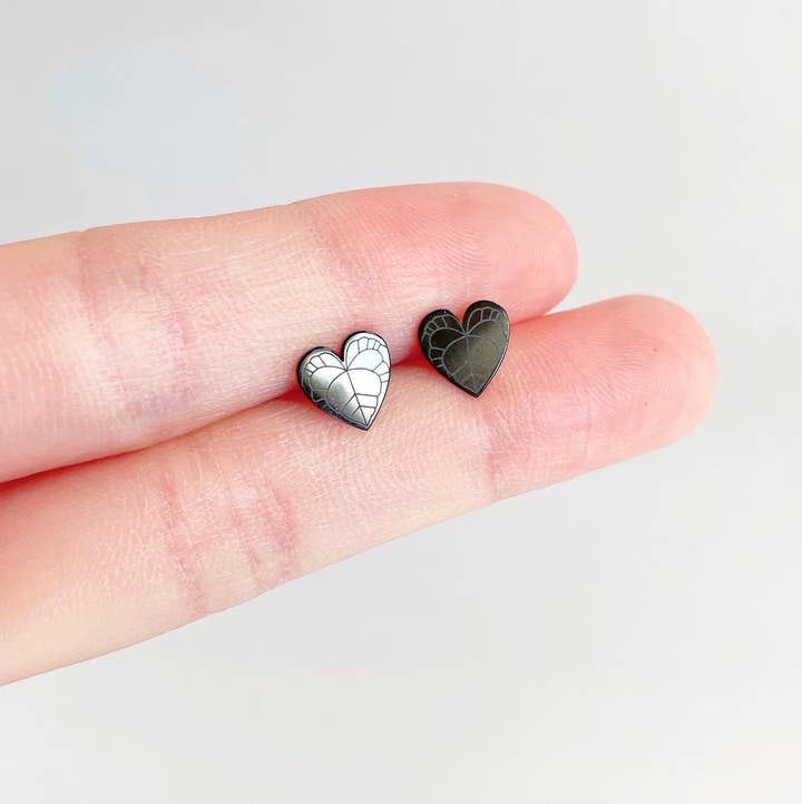 Dainty Little Tiny Things - Wholesale Stud/Post Earrings - Anthurium Clarinervium Plant Studs | Hypoallergenic3