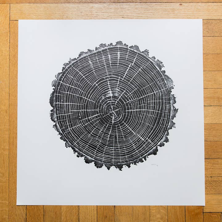HVRNT Studio - Wholesale Art Print - "American Elm" Tree Print - Woodcut Print