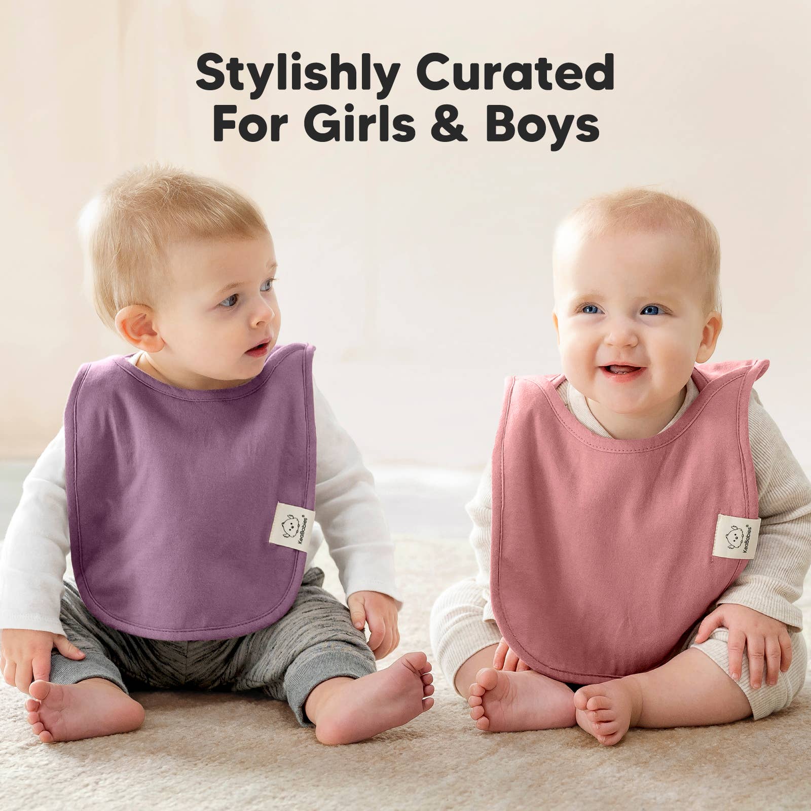 Dahlia KeaBabies Lot de 8 bavoirs Hallo Drool en vente sur Faire6