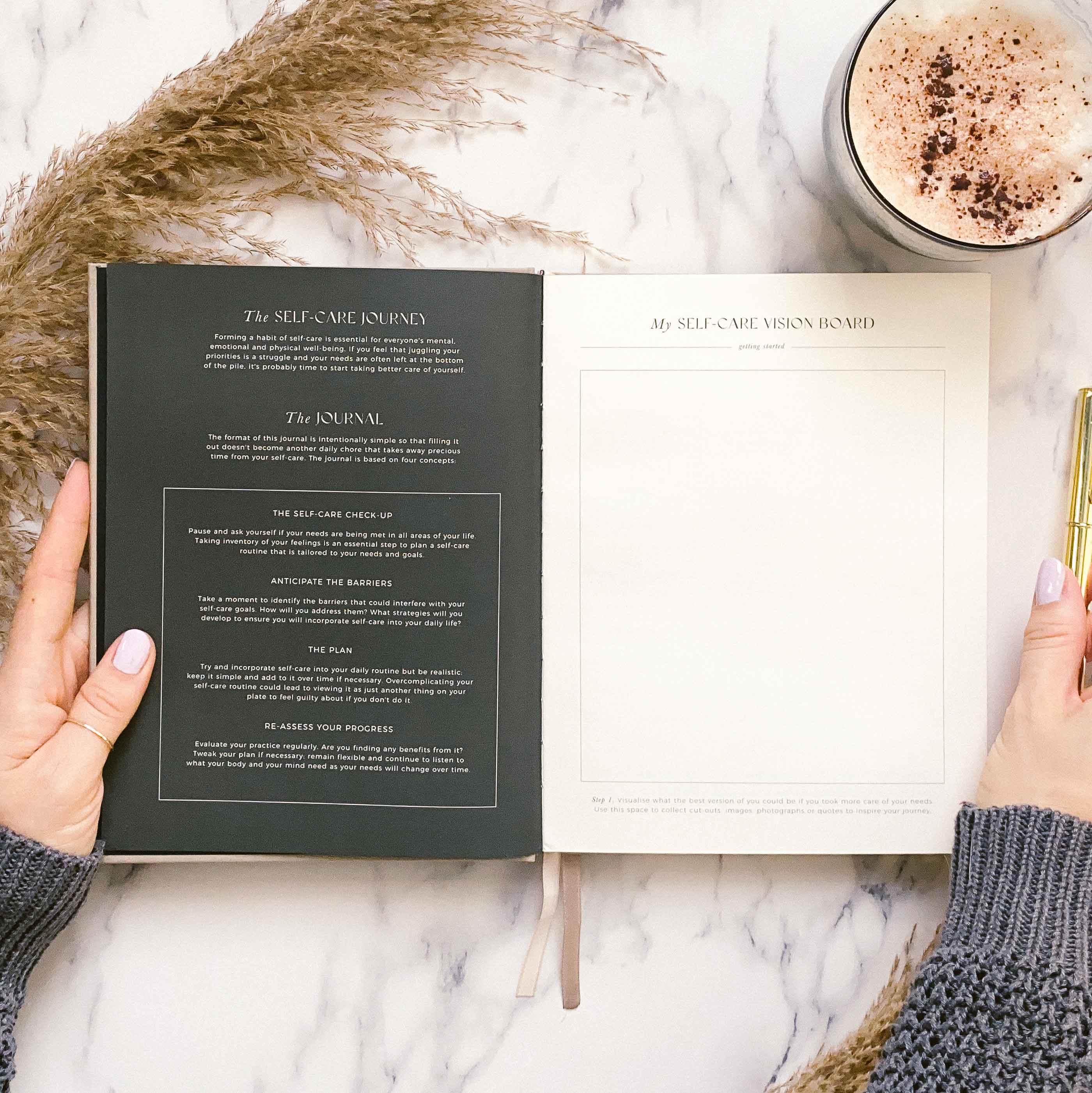 Blush And Gold - Vendita all'ingrosso Diari/agende - Il mio diario di riflessione e gratitudine quotidiana di auto-cura (mandorla)21