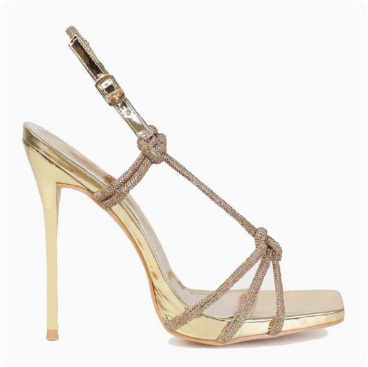 Svelte Seduction - Wholesale High Heels - Women's - Elara Ladies Heels Spring Street Date Rhinestone Cocktail0