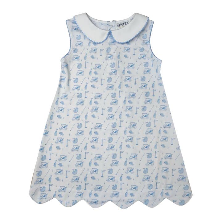 Vestito a trapezio da golf per ragazza per la vendita all'ingrosso da parte di Ishtex Textile Products, Inc.