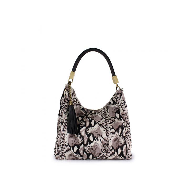 Charlie Leather - Wholesale Top Handle Bag - Women's - Gloria Large Handbag All Fur