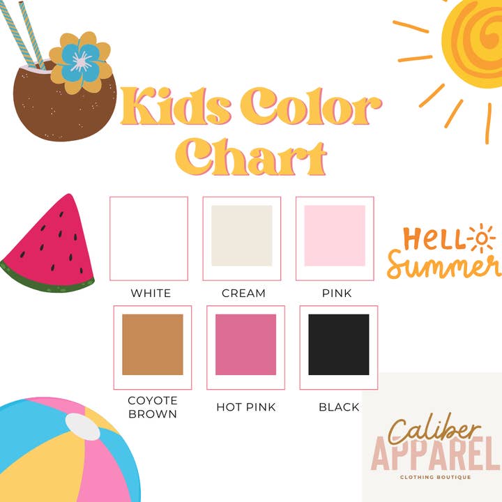 ZZ Threadz – wholesale Screen-printed t-shirt – Kids – Beach Bum Sunshine Summer Graphic Tee